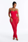 Maxi Dress red Lanngerie