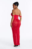 Maxi Dress red Lanngerie