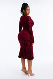 Midi Dress Wine 2