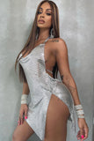 That's All Me Chainmail Mini Dress - Silver