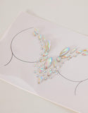 1pc rhinestone acrylic luminous chest stickers