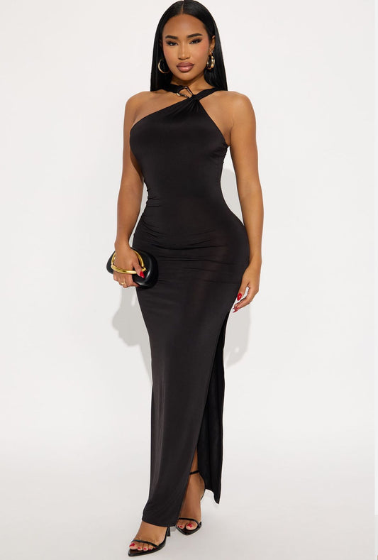 Classic Chic Maxi Dress - Black