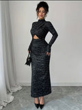 Black maxi dress 22