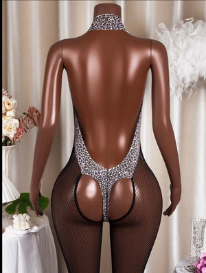 Mesh Dress Black tiger