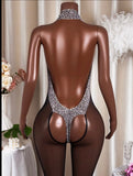 Mesh Dress Black tiger