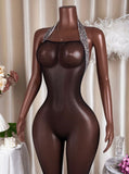 Mesh Dress Black tiger