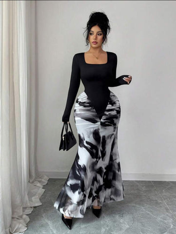 Black maxi dress 1