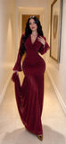 Dress maxi Burgundy 1