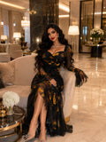 Dress maxi Multicolor black  2