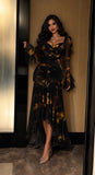 Dress maxi Multicolor black  2