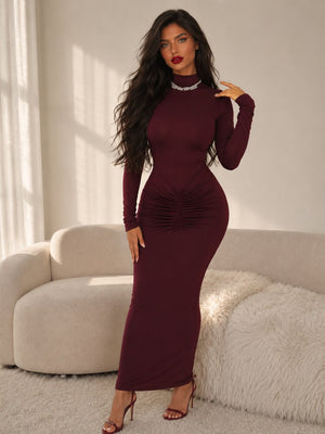 Dress maxi DARK RED Lanngerie