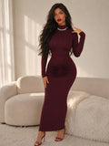 Dress maxi DARK RED Lanngerie