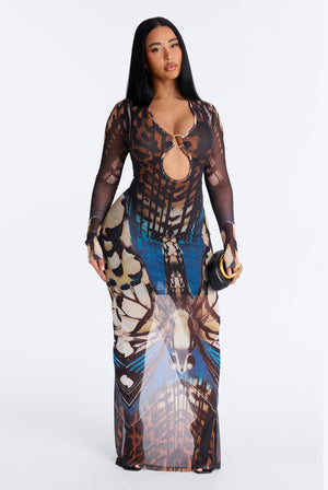 Dress maxi Multicolour Lanngerie 9