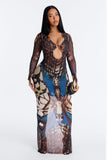 Dress maxi Multicolour Lanngerie 9