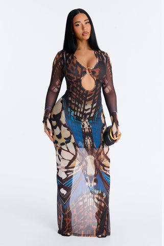 Dress maxi Multicolour Lanngerie 9