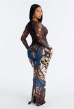 Dress maxi Multicolour Lanngerie 9