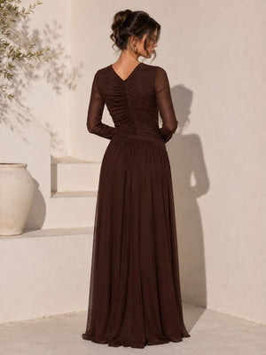 Maxi Dress Chocolate 2