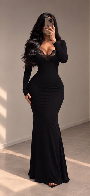 Maxi Dress Long Black
