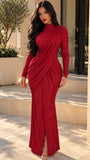 Dress red maxi 12
