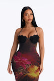 Maxi Dress Black/combo Lanngerie