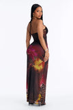 Maxi Dress Black/combo Lanngerie