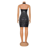 Sexy embroidered fall dress