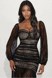 Love Games Lace Maxi Dress - Black