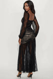 Love Games Lace Maxi Dress - Black