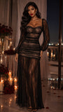 Love Games Lace Maxi Dress - Black