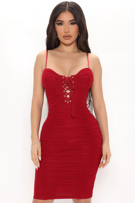 Secret Lover Mesh Midi Dress