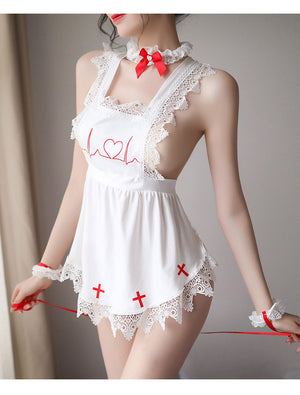 Four-piece sexy nurse costume set