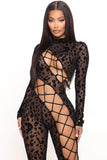 Mesh Jumpsuit - Black