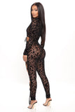 Mesh Jumpsuit - Black