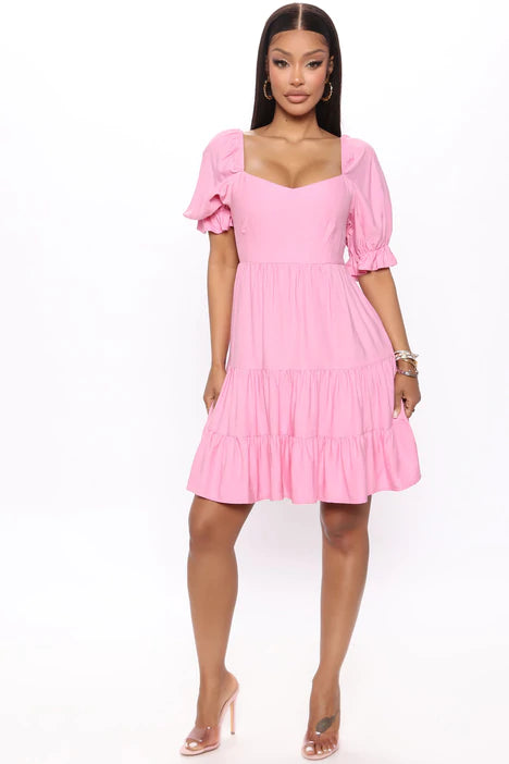 Pink mini dress 2