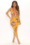 Body Moves Midi Dress Floral