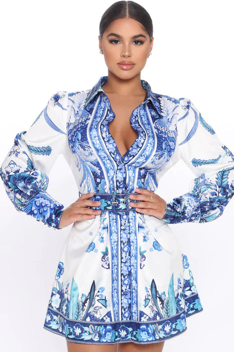 Trend Belted Mini Dress