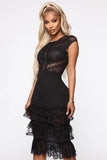 Need Attention Lace Midi Dress