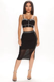 Chelsea Skirt Set - Black