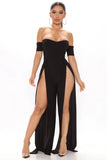 Jumpsuit with a high cut