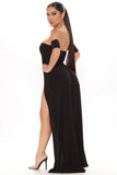 Jumpsuit with a high cut