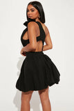 Petite Alice Mini Dress - Black