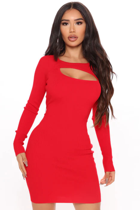 Short dress - red 4