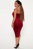 Velvet Midi Dress