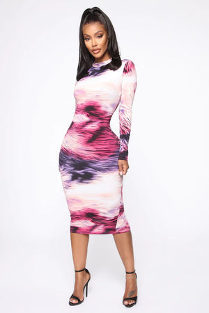 Ghosting You Midi Dress