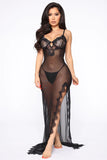 Lace Nightgown - Black