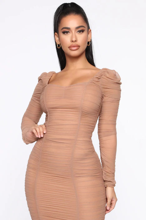 Midi Dress nude