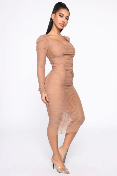 Midi Dress nude