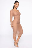 Midi Dress nude
