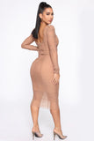 Midi Dress nude