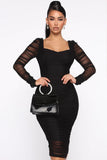 Midi Dress BLACK